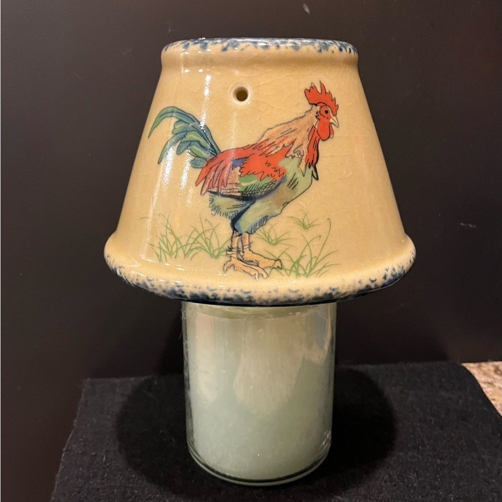 Rooster Ceramic Candle Holder - Picture 9 of 11